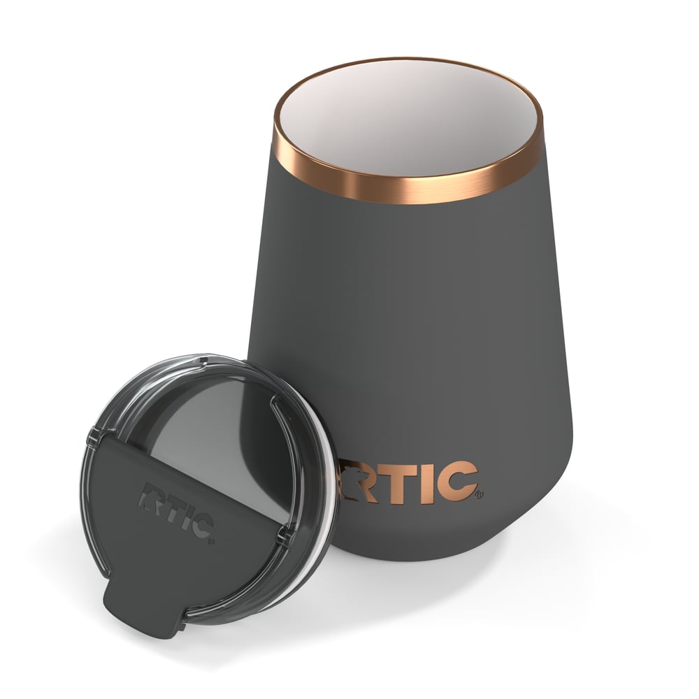 RTIC Ultra-Tough RTIC Ultra-Tough 12oz Happy Hour Wine Tumbler - Light Black - Image 10