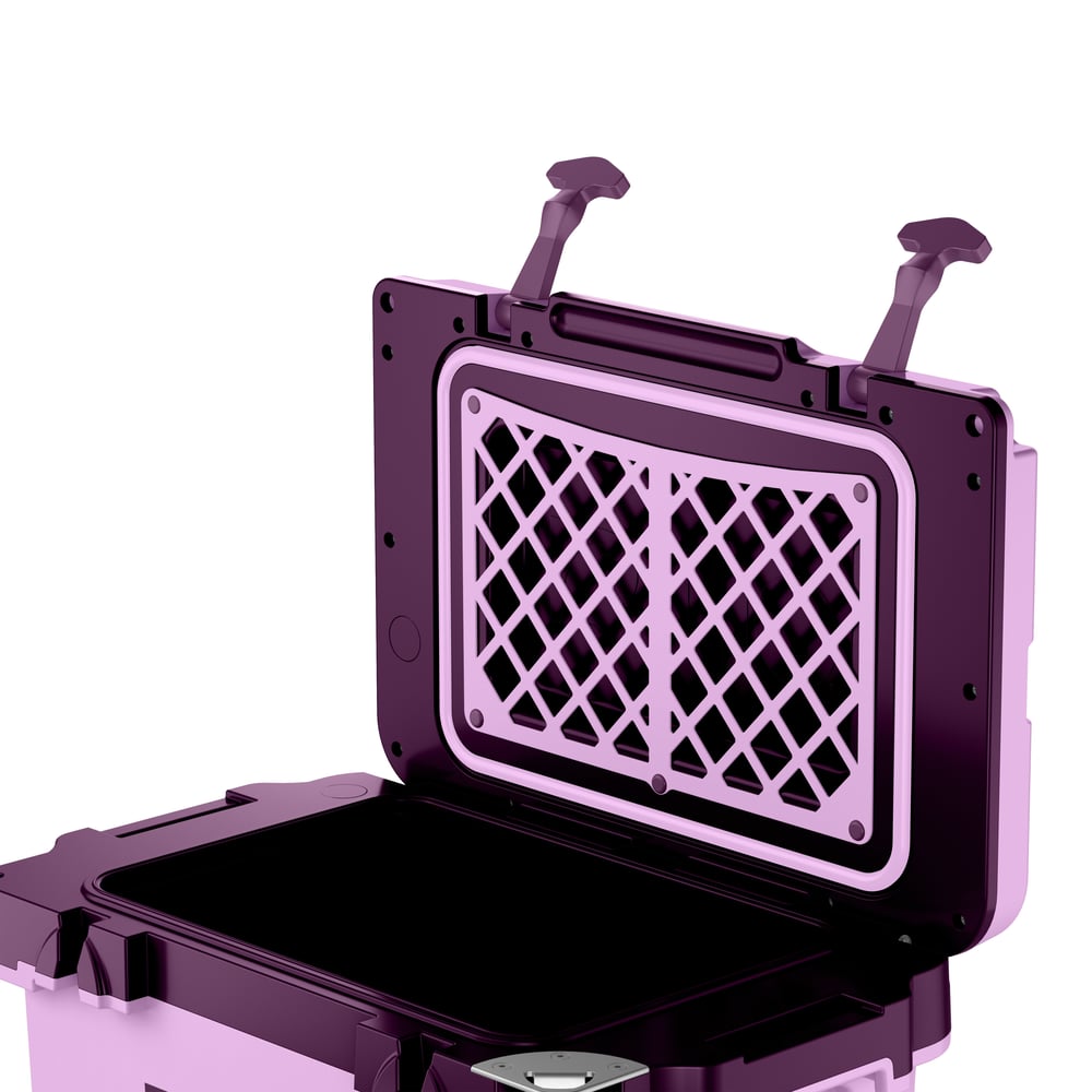 RTIC Ultra-Tough RTIC Ultra-Tough 22 QT Ultra-Light Wheeled Cooler - Lavender/Plum - Image 7