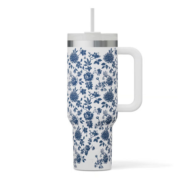 RTIC Ultra-Tough RTIC Ultra-Tough Road Trip Tumbler - Blue Bouquet - Image 7