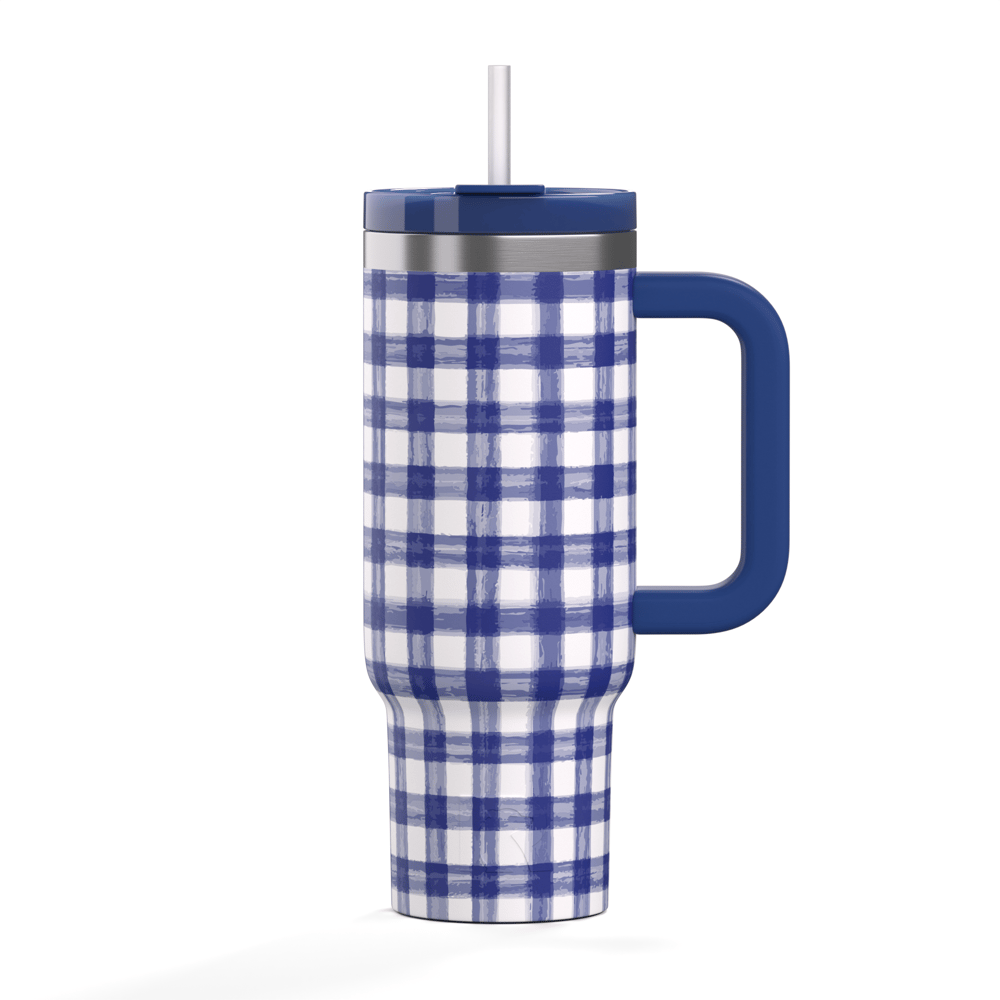 RTIC Ultra-Tough RTIC Ultra-Tough Road Trip Tumbler - Cobalt Gingham - Image 2