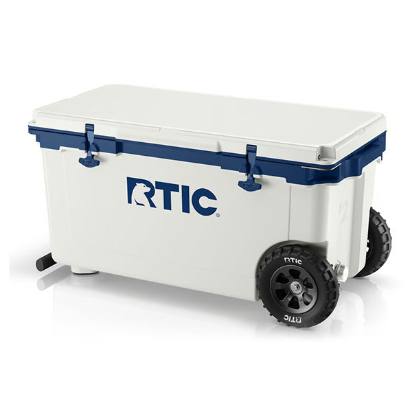 RTIC Ultra-Tough RTIC Ultra-Tough 72 QT Ultra-Light Wheeled Cooler - Cool Grey & Navy