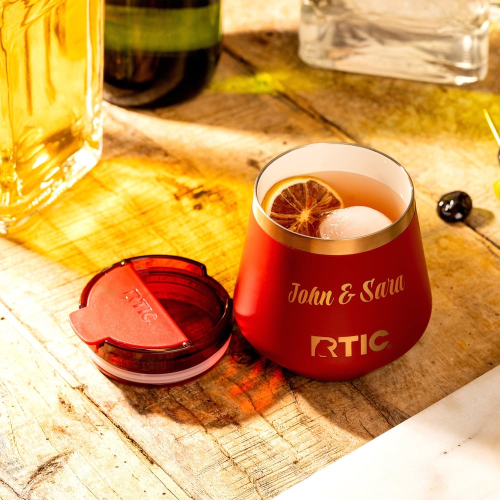 RTIC Ultra-Tough RTIC Ultra-Tough 8oz Happy Hour Pint Tumbler - Black Cherry - Image 10