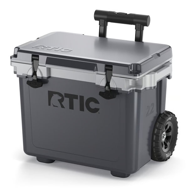 RTIC Ultra-Tough RTIC Ultra-Tough 22 QT Ultra-Light Wheeled Cooler - Dark Grey & Cool Grey