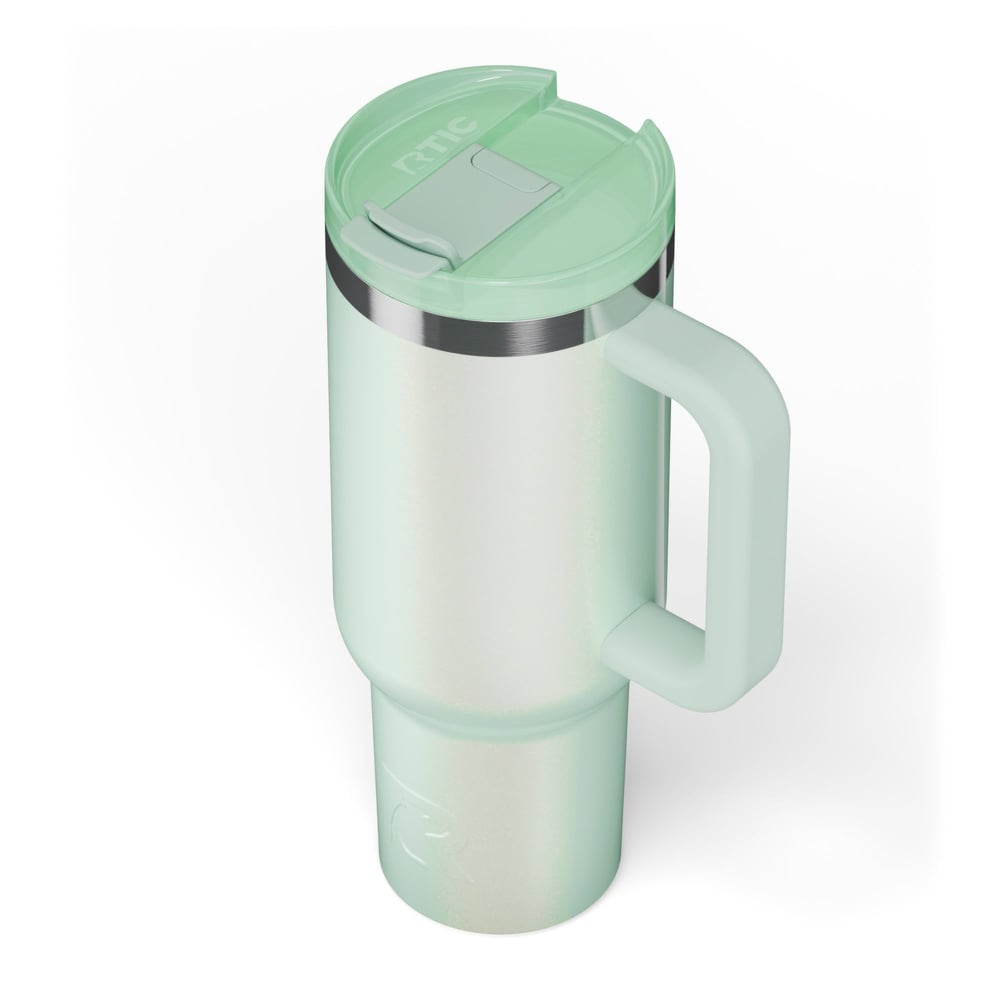 RTIC Ultra-Tough RTIC Ultra-Tough Road Trip Tumbler - Fresh Mint Glitter - Image 6