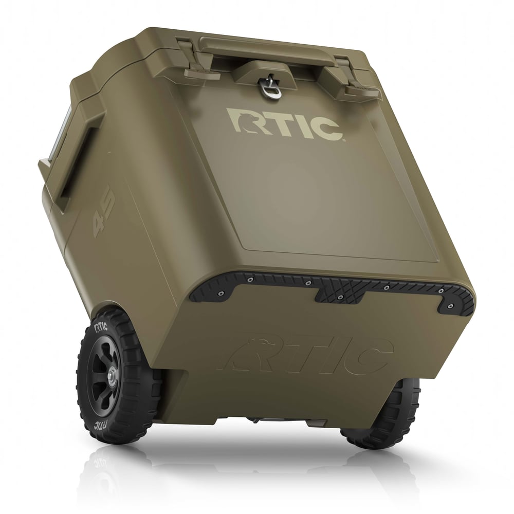 RTIC Ultra-Tough RTIC Ultra-Tough 45 QT Ultra-Tough Wheeled Cooler - Olive - Image 6
