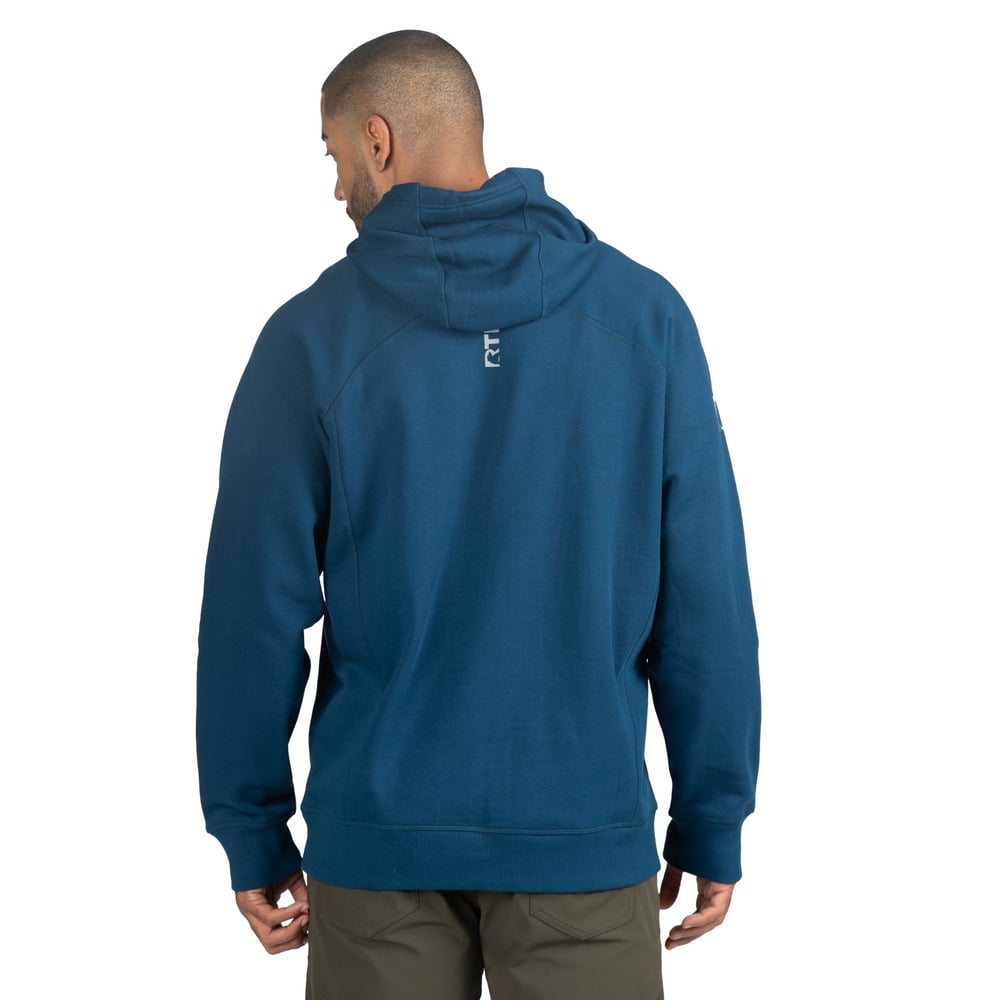RTIC Ultra-Tough RTIC Ultra-Tough Water-Repellent Pullover Hoodie - Relaxed Fit - Dark Navy - Image 5