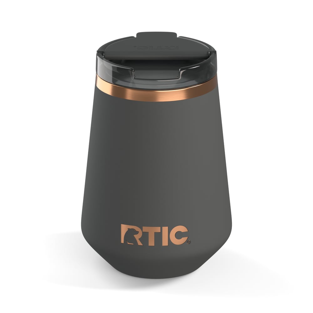 RTIC Ultra-Tough RTIC Ultra-Tough 12oz Happy Hour Wine Tumbler - Light Black - Image 2
