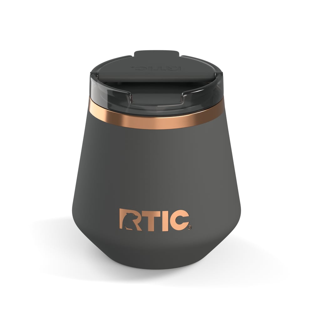 RTIC Ultra-Tough RTIC Ultra-Tough 8oz Happy Hour Pint Tumbler - Light Black - Image 4
