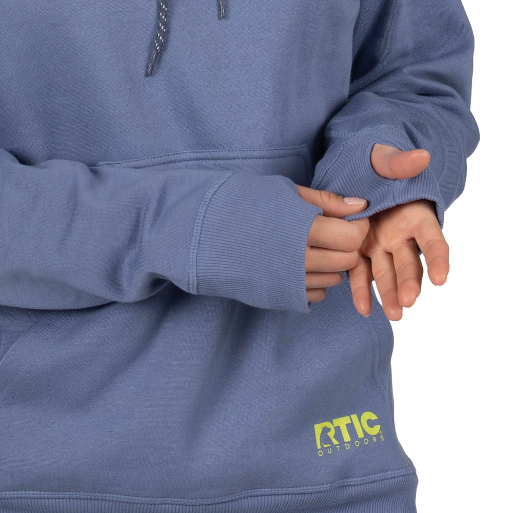RTIC Ultra-Tough RTIC Ultra-Tough Water-Repellent Pullover Hoodie - Athletic Fit - Cobalt - Image 6