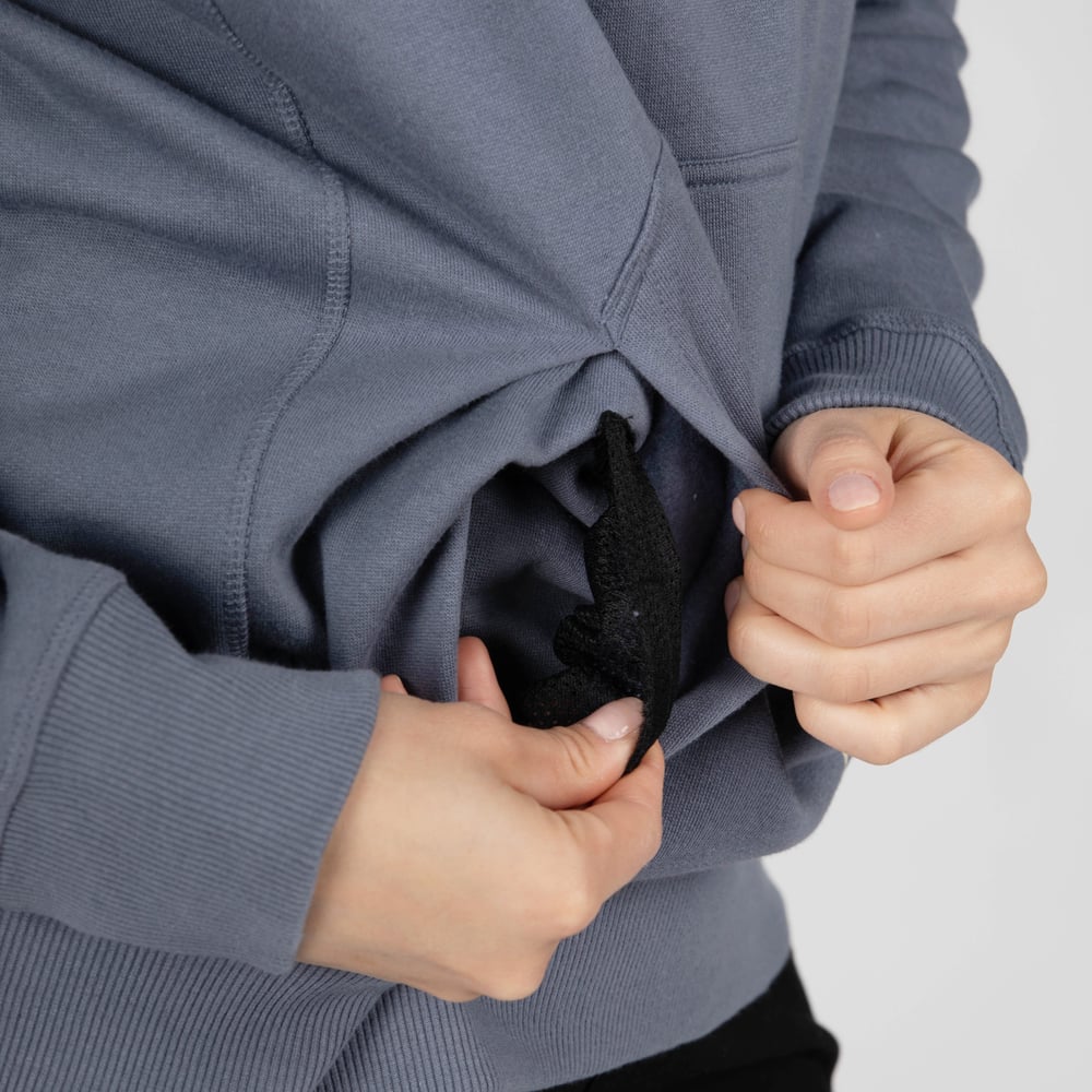 RTIC Ultra-Tough RTIC Ultra-Tough Water-Repellent Pullover Hoodie - Athletic Fit - Gray Stone - Image 7