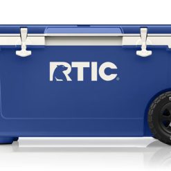 Alternative view of RTIC Ultra-Tough RTIC Ultra-Tough 72 QT Ultra-Light Wheeled Cooler - Cobalt & White