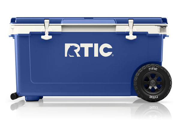 RTIC Ultra-Tough RTIC Ultra-Tough 72 QT Ultra-Light Wheeled Cooler - Cobalt & White - Image 2