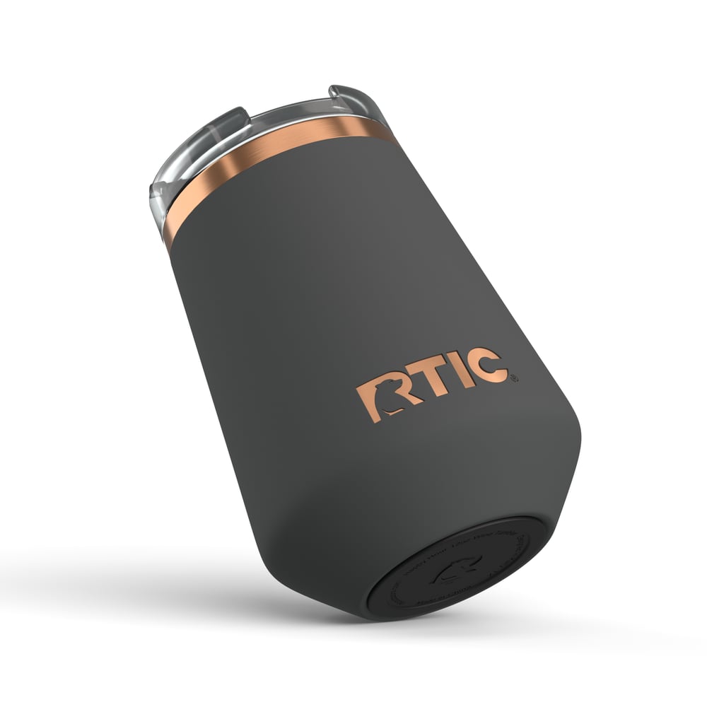 RTIC Ultra-Tough RTIC Ultra-Tough 12oz Happy Hour Wine Tumbler - Light Black - Image 3