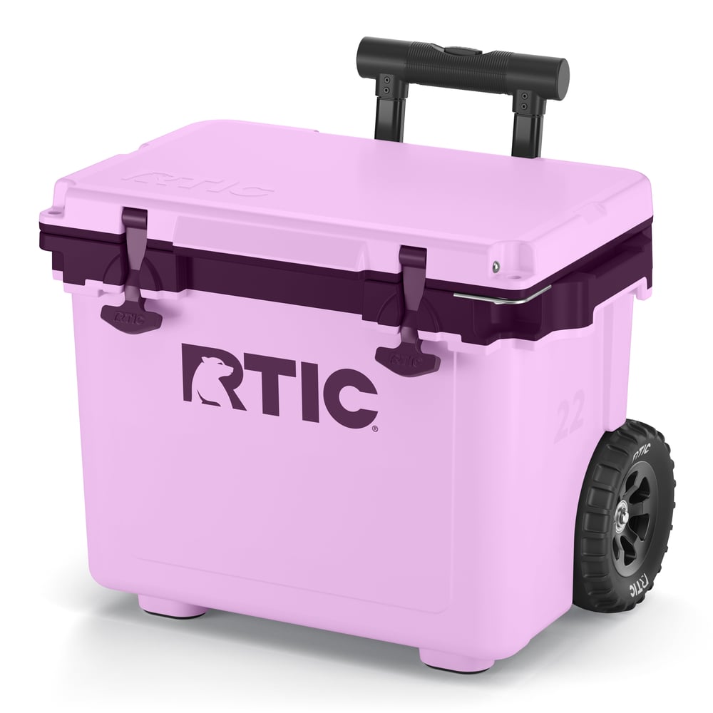 RTIC Ultra-Tough RTIC Ultra-Tough 22 QT Ultra-Light Wheeled Cooler - Lavender/Plum
