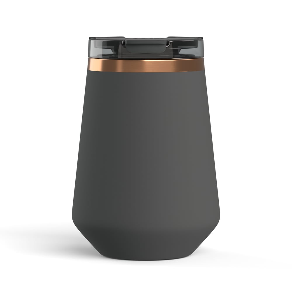 RTIC Ultra-Tough RTIC Ultra-Tough 12oz Happy Hour Wine Tumbler - Light Black - Image 4