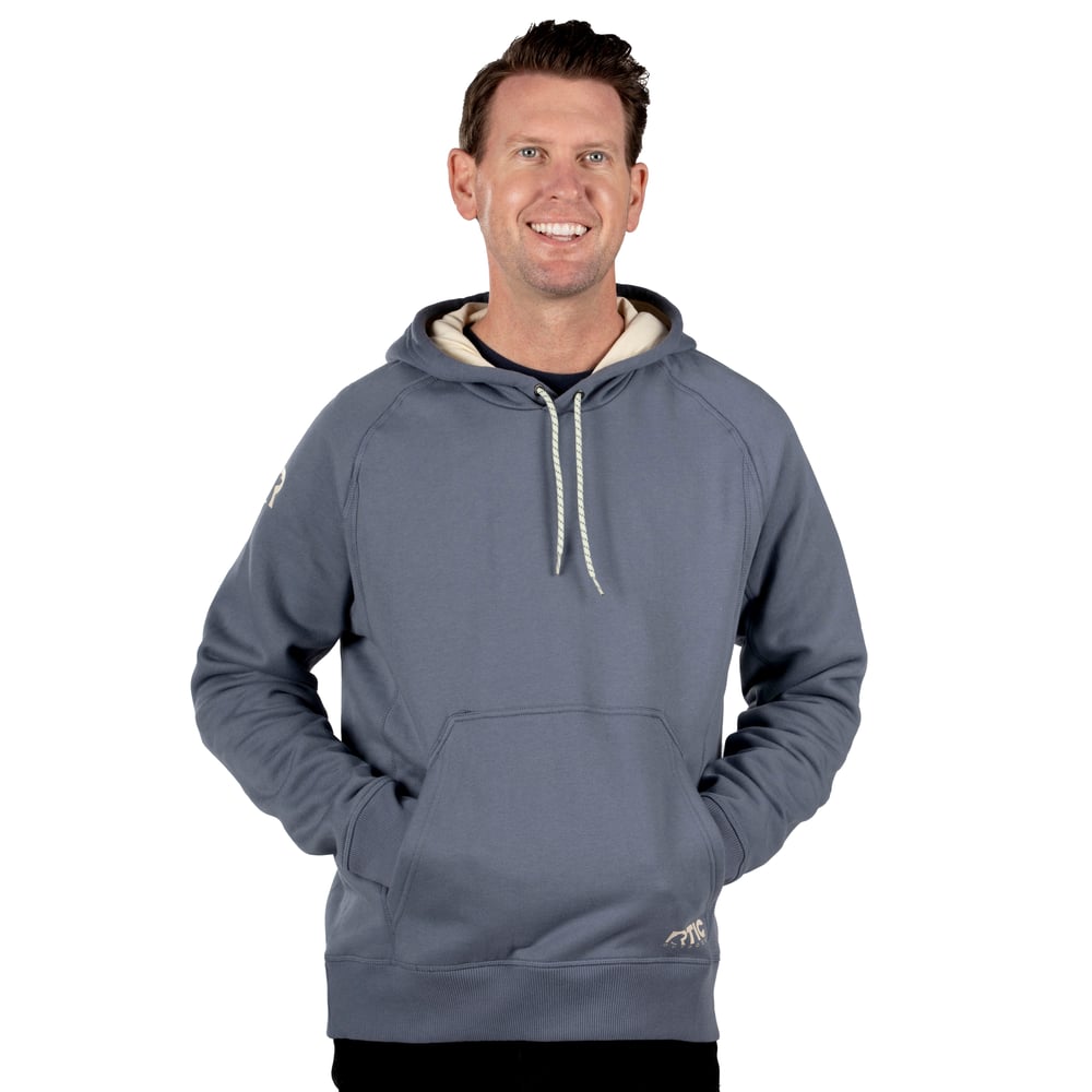 RTIC Ultra-Tough RTIC Ultra-Tough Water-Repellent Pullover Hoodie - Athletic Fit - Gray Stone - Image 2