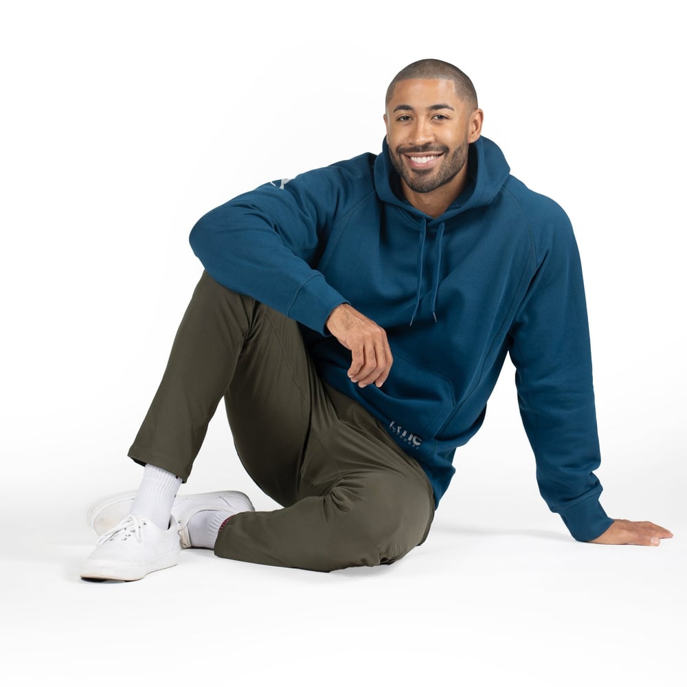 RTIC Ultra-Tough RTIC Ultra-Tough Water-Repellent Pullover Hoodie - Relaxed Fit - Dark Navy - Image 6