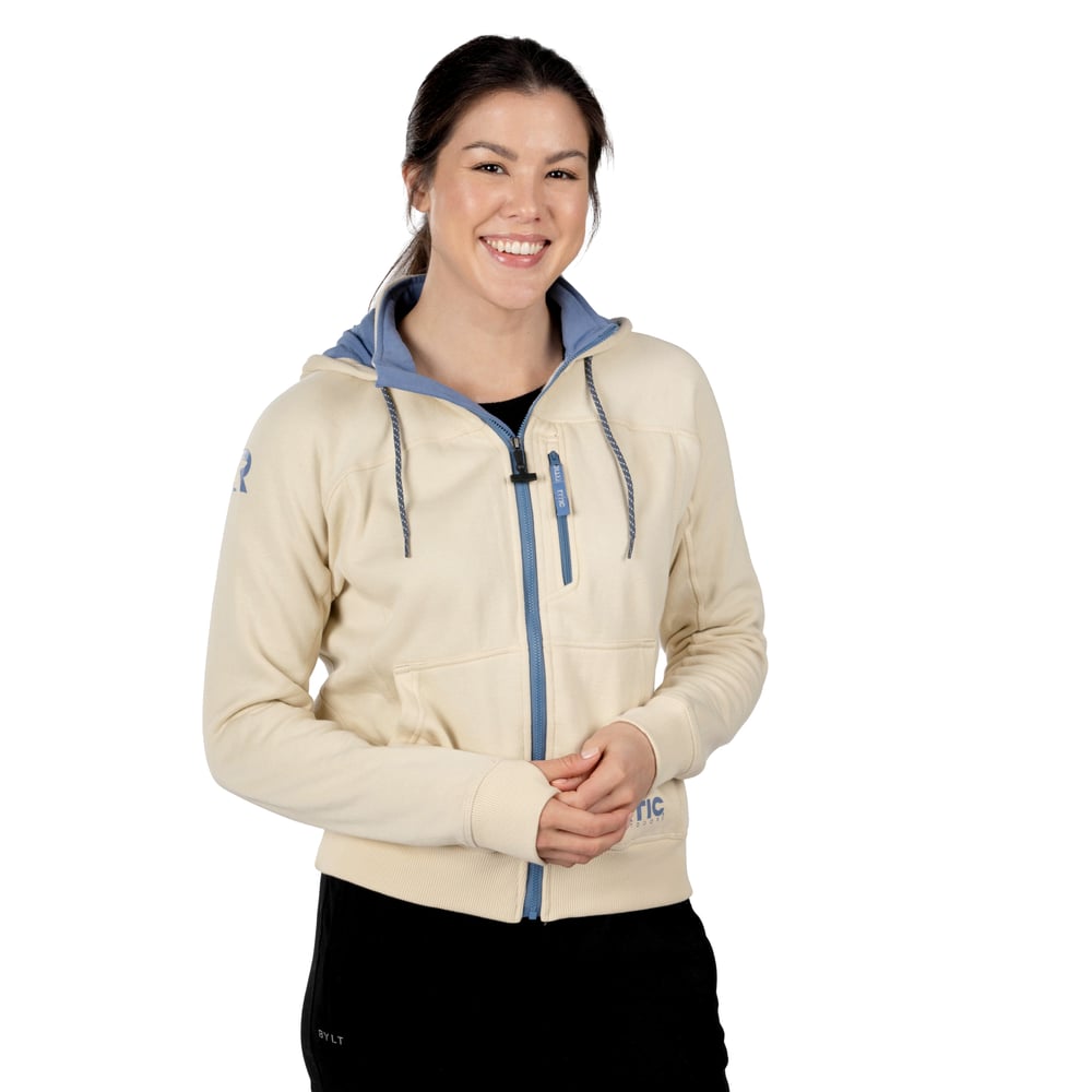 RTIC Ultra-Tough RTIC Ultra-Tough Women's Water-Repellent Full-Zip Hoodie-Bone - Image 3