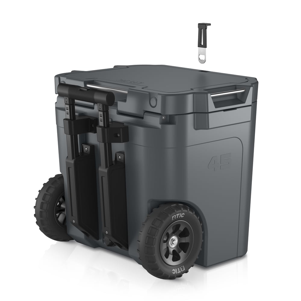 RTIC Ultra-Tough RTIC Ultra-Tough 45 QT Ultra-Tough Wheeled Cooler - Dark Grey - Image 9