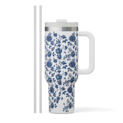 Alternative view of RTIC Ultra-Tough RTIC Ultra-Tough Road Trip Tumbler - Blue Bouquet