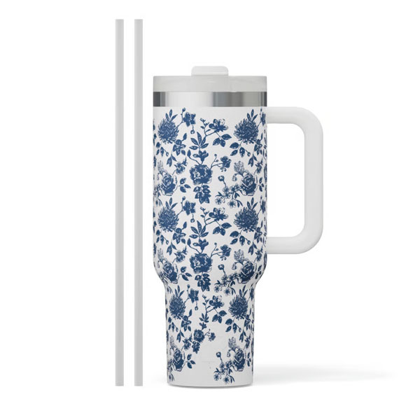 RTIC Ultra-Tough RTIC Ultra-Tough Road Trip Tumbler - Blue Bouquet - Image 2
