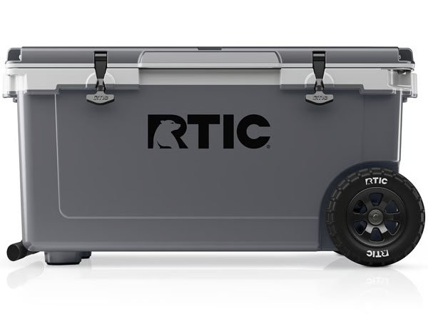 RTIC Ultra-Tough RTIC Ultra-Tough 72 QT Ultra-Light Wheeled Cooler - Dark Grey & Cool Grey - Image 2