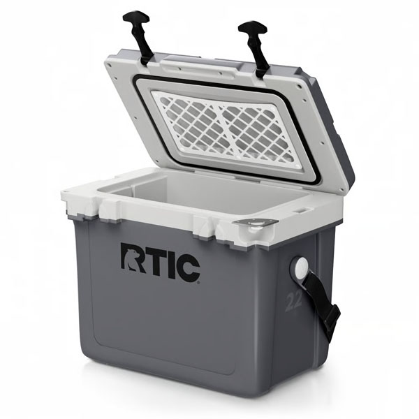 RTIC Ultra-Tough RTIC Ultra-Tough 22 QT Ultra-Light Cooler - Dark Grey & Cool Grey - Image 3
