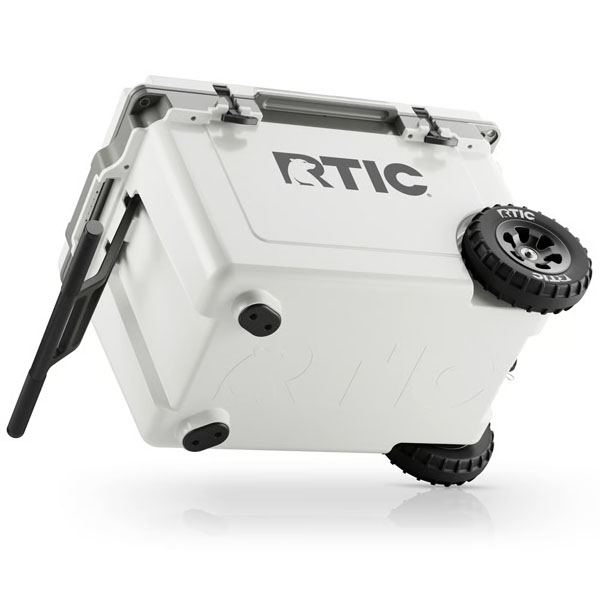 RTIC Ultra-Tough RTIC Ultra-Tough 52 QT Ultra-Light Wheeled Cooler - White & Grey - Image 5