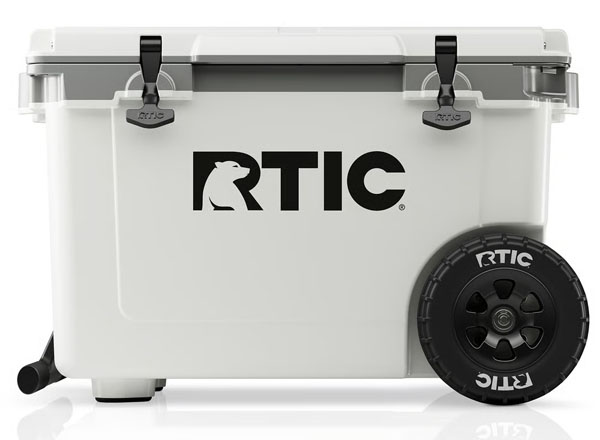 RTIC Ultra-Tough RTIC Ultra-Tough 52 QT Ultra-Light Wheeled Cooler - White & Grey - Image 2