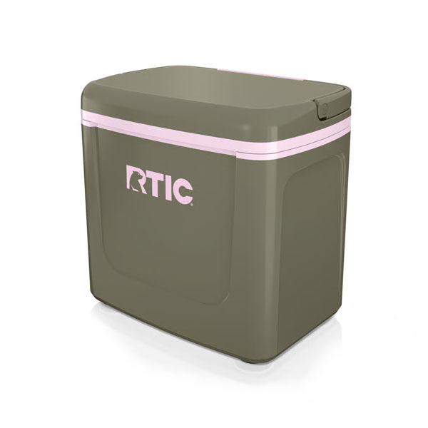RTIC Ultra-Tough RTIC Ultra-Tough 8 QT Road Trip Personal Cooler - Olive/Pale Pink - Image 4