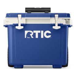 Alternative view of RTIC Ultra-Tough RTIC Ultra-Tough 22 QT Ultra-Light Wheeled Cooler - Cobalt & White