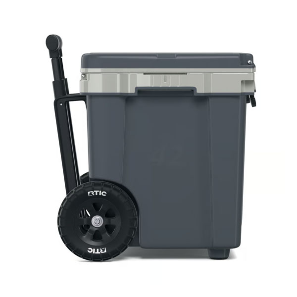 RTIC Ultra-Tough RTIC Ultra-Tough 42 QT Ultra-Light Wheeled Cooler - Dark Grey & Cool Grey - Image 4
