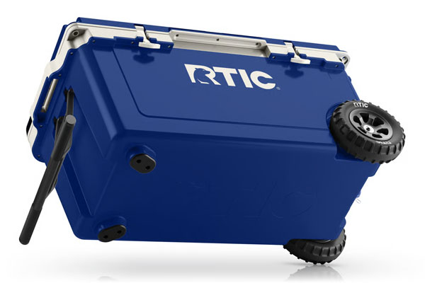 RTIC Ultra-Tough RTIC Ultra-Tough 72 QT Ultra-Light Wheeled Cooler - Cobalt & White - Image 5