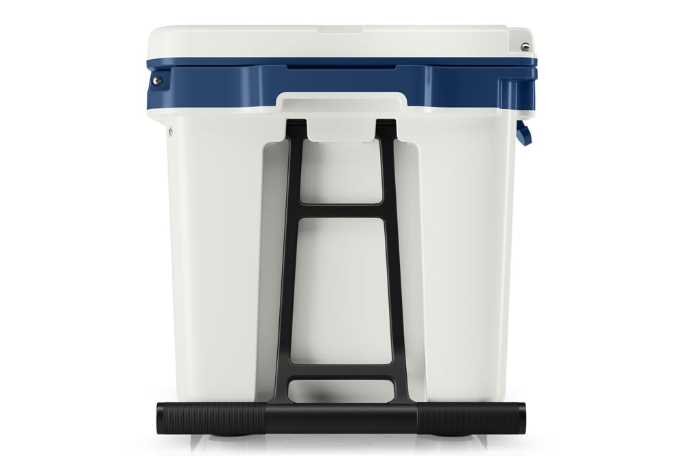 RTIC Ultra-Tough RTIC Ultra-Tough 72 QT Ultra-Light Wheeled Cooler - Cool Grey & Navy - Image 4