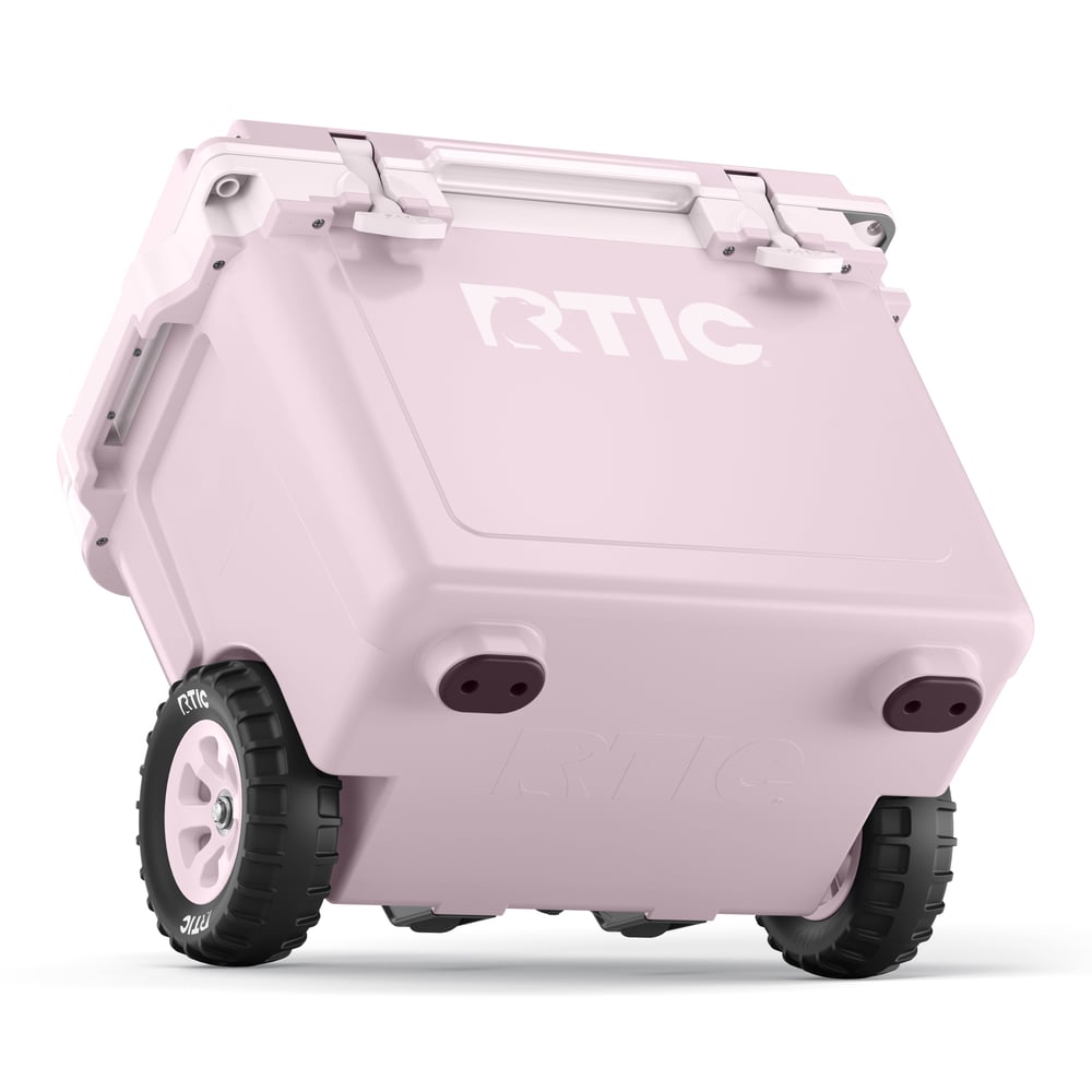 RTIC Ultra-Tough RTIC Ultra-Tough 22 QT Ultra-Light Wheeled Cooler - Pale Pink - Image 6