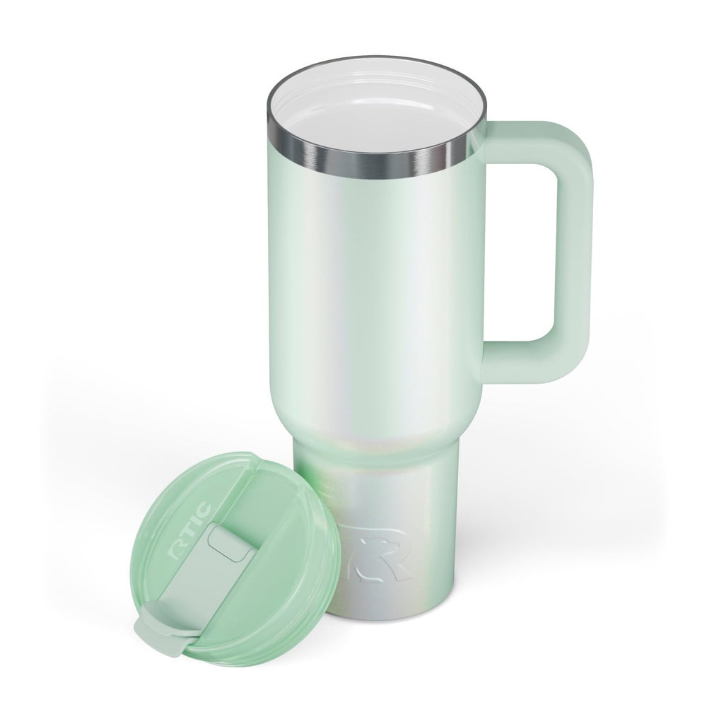 RTIC Ultra-Tough RTIC Ultra-Tough Road Trip Tumbler - Fresh Mint Glitter - Image 3