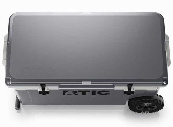 RTIC Ultra-Tough RTIC Ultra-Tough 72 QT Ultra-Light Wheeled Cooler - Dark Grey & Cool Grey - Image 6