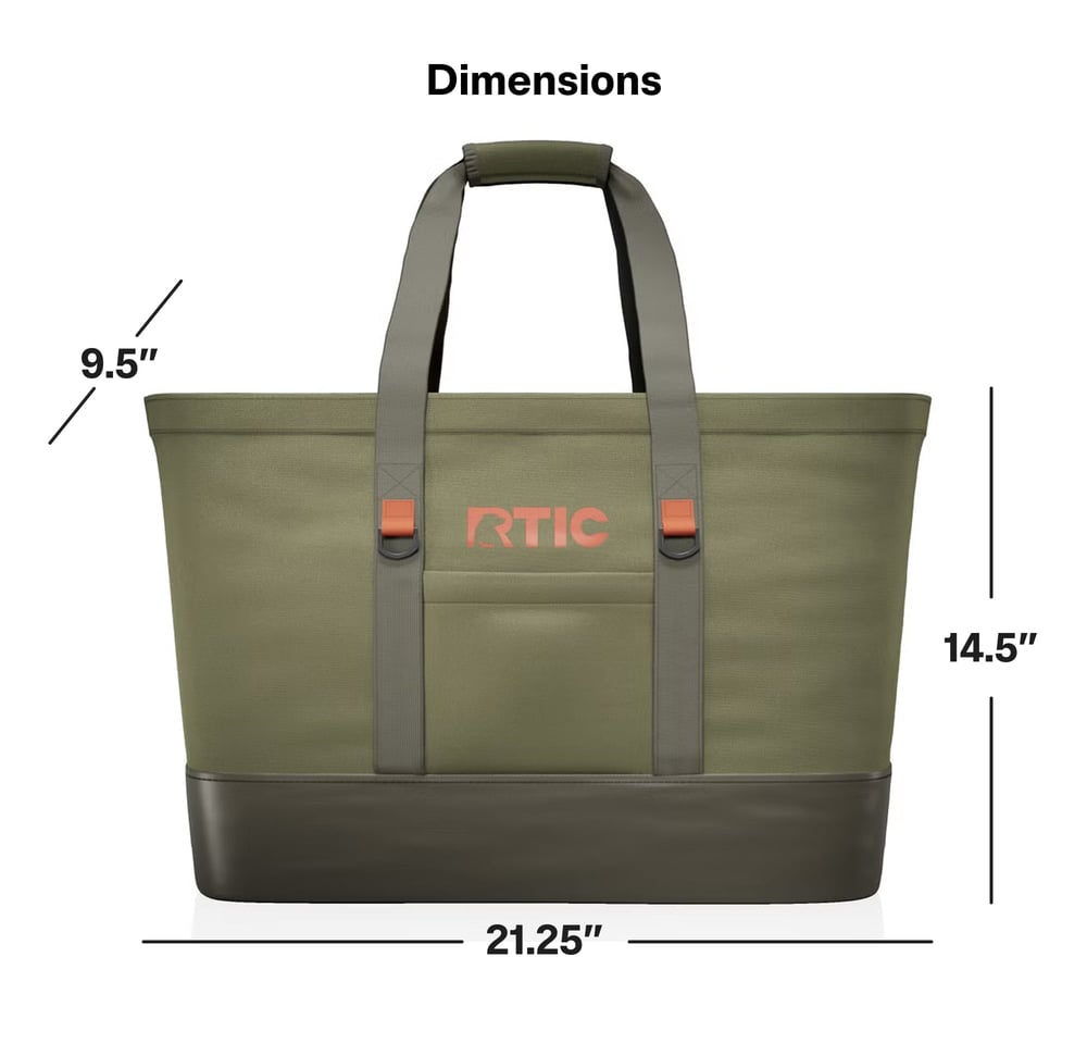 RTIC Ultra-Tough RTIC Ultra-Tough Everyday Insulated Tote Bag - Smoke - Image 6