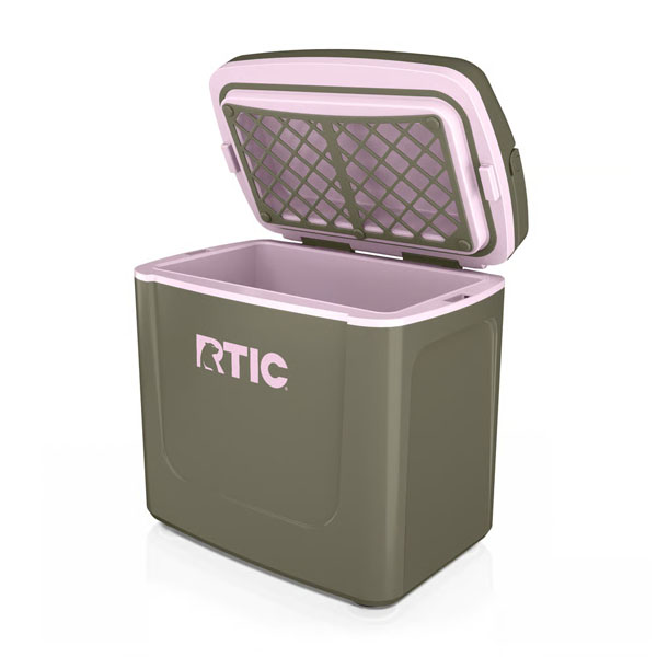 RTIC Ultra-Tough RTIC Ultra-Tough 8 QT Road Trip Personal Cooler - Olive/Pale Pink - Image 5