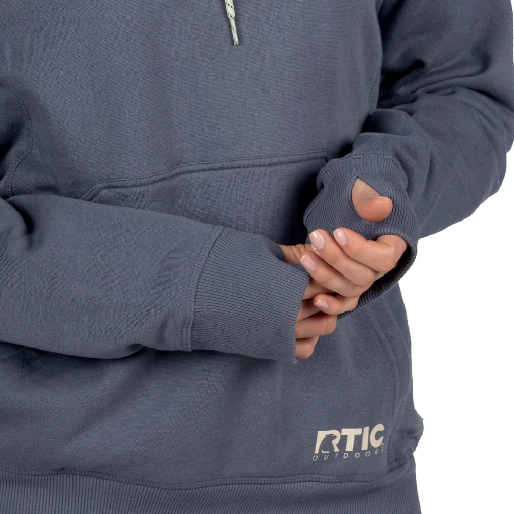 RTIC Ultra-Tough RTIC Ultra-Tough Water-Repellent Pullover Hoodie - Athletic Fit - Gray Stone - Image 6