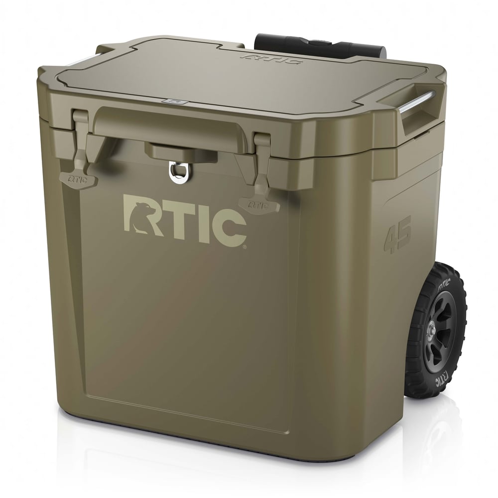 RTIC Ultra-Tough RTIC Ultra-Tough 45 QT Ultra-Tough Wheeled Cooler - Olive