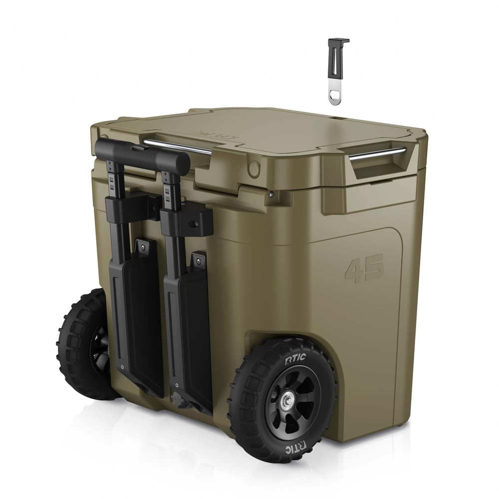 RTIC Ultra-Tough RTIC Ultra-Tough 45 QT Ultra-Tough Wheeled Cooler - Olive - Image 9