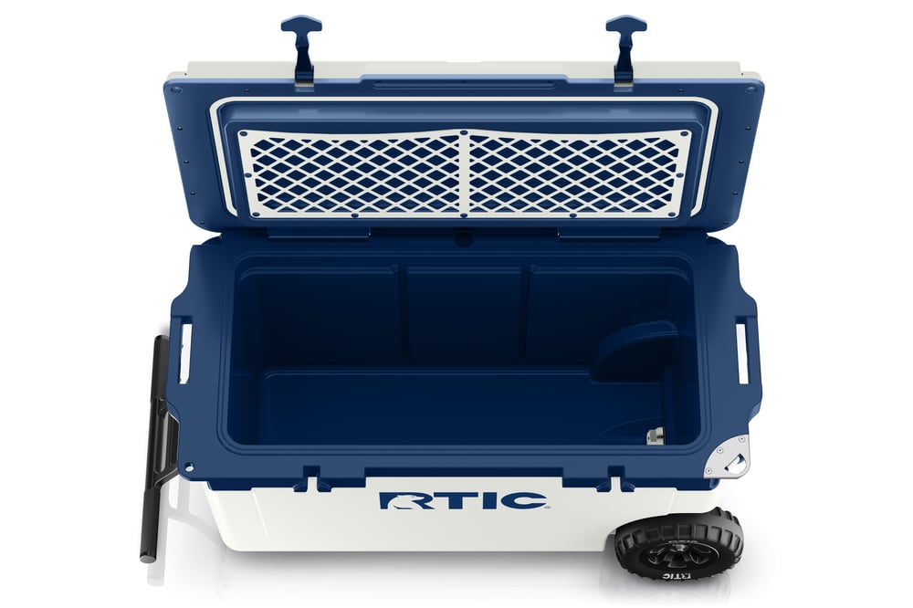 RTIC Ultra-Tough RTIC Ultra-Tough 72 QT Ultra-Light Wheeled Cooler - Cool Grey & Navy - Image 7