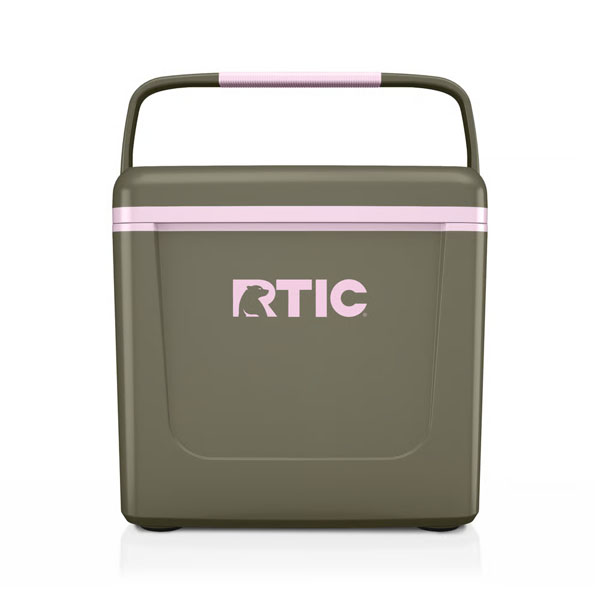 RTIC Ultra-Tough RTIC Ultra-Tough 8 QT Road Trip Personal Cooler - Olive/Pale Pink - Image 2