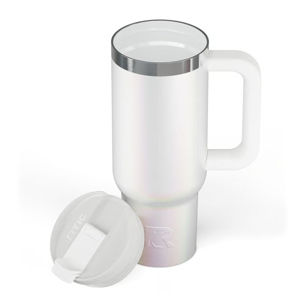 RTIC Ultra-Tough RTIC Ultra-Tough Road Trip Tumbler - White Glitter - Image 4