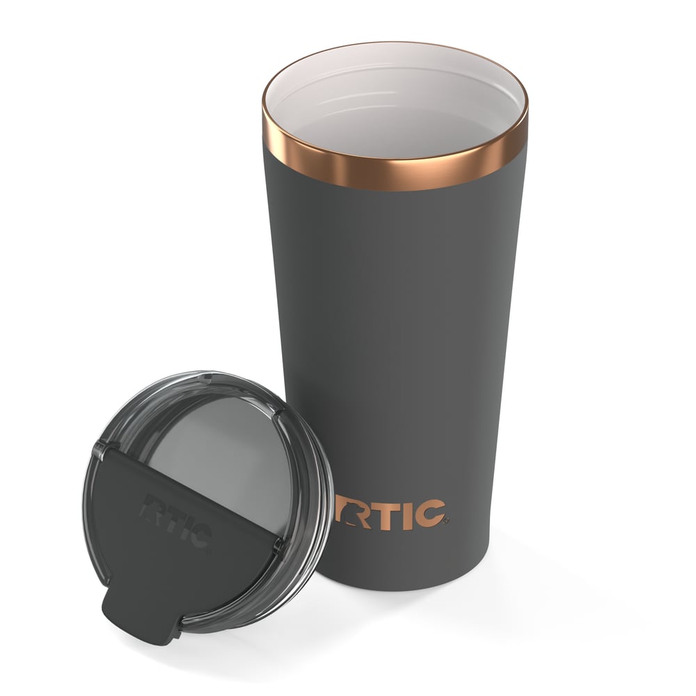RTIC Ultra-Tough RTIC Ultra-Tough 18oz Happy Hour Pint Tumbler - Light Black - Image 3