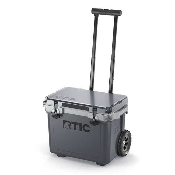 RTIC Ultra-Tough RTIC Ultra-Tough 22 QT Ultra-Light Wheeled Cooler - Dark Grey & Cool Grey - Image 9