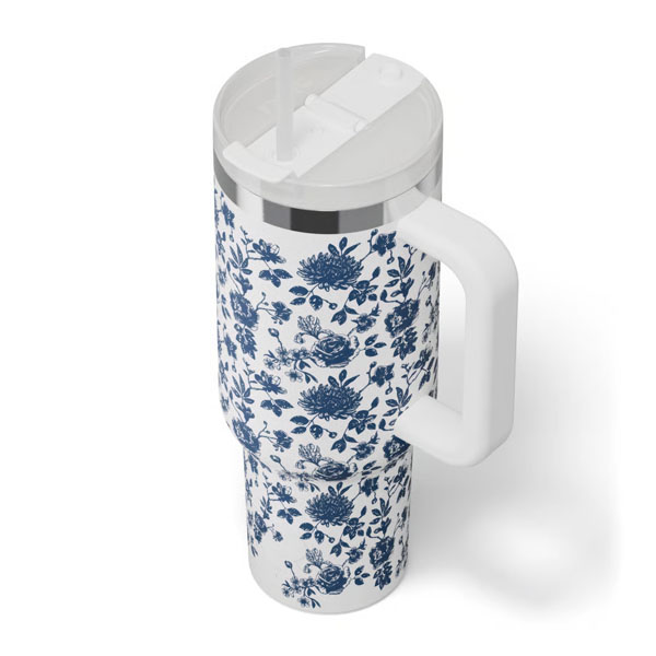 RTIC Ultra-Tough RTIC Ultra-Tough Road Trip Tumbler - Blue Bouquet - Image 4