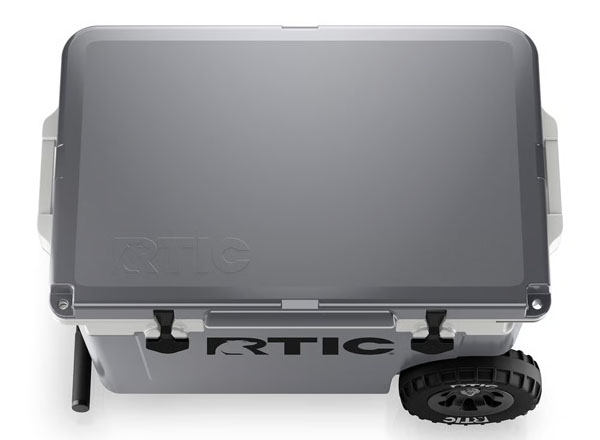 RTIC Ultra-Tough RTIC Ultra-Tough 52 QT Ultra-Light Wheeled Cooler - Dark Grey & Cool Grey - Image 6