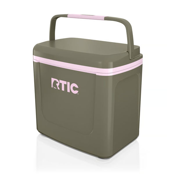 RTIC Ultra-Tough RTIC Ultra-Tough 8 QT Road Trip Personal Cooler - Olive/Pale Pink